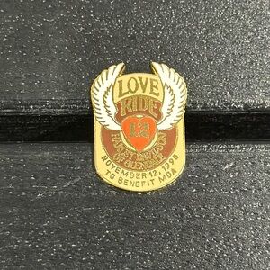 Vintage 1995 Harley-Davidson Love Ride Pin
